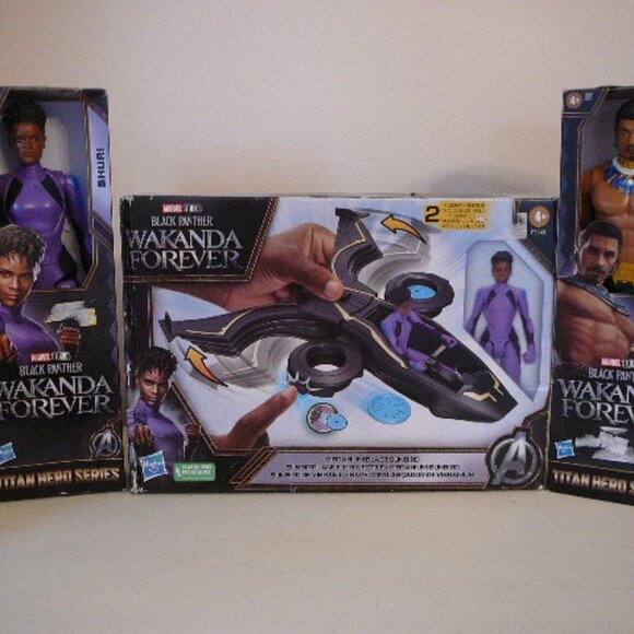 Marvel Studios Black Panther Wakanda Forever Titan Heros-Namor Shuri Sunbird-NEW - Picture 1 of 13